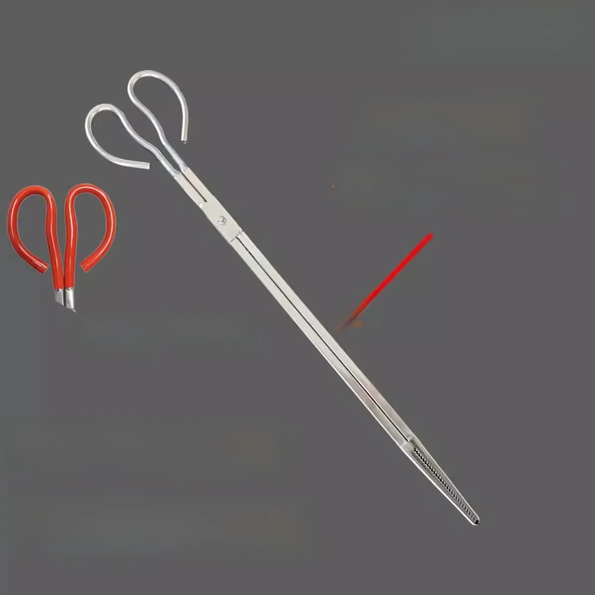스테인레스 스틸 다기능 클램프 크랩 클램프 해산물 낚시 장비 가정용 쓰레기 집게 노란 갑오징어 클램프 진흙물고기 클램프