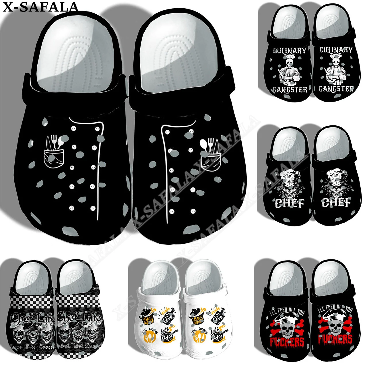

Master Chef Kitchen 3D Print Men Women Classic Clogs Slippers Shoes EVA Ligtweight Sandals Summer Beach Outdoor-2