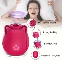 Rose-Spielzeug Saugen Vibrator für Frauen Ei Klitoris Sauger Stimulator Lecken Erwachsene Waren Saugen Sex Spielzeug Weibliche Wiederaufladbare 3