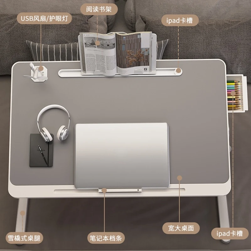 Home Folding Laptop Desk for Bed & Sofa Laptop Bed Tray Table Desk Portable Lap for Study Reading Top Tray Table