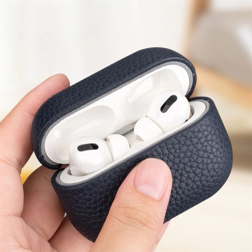 맞춤형 이니셜 실버 문자 Airpods 용 이어폰 커버 사용자 정의 1 2 3 Pro 2 키 체인이있는 럭셔리 열매 스킨 패턴