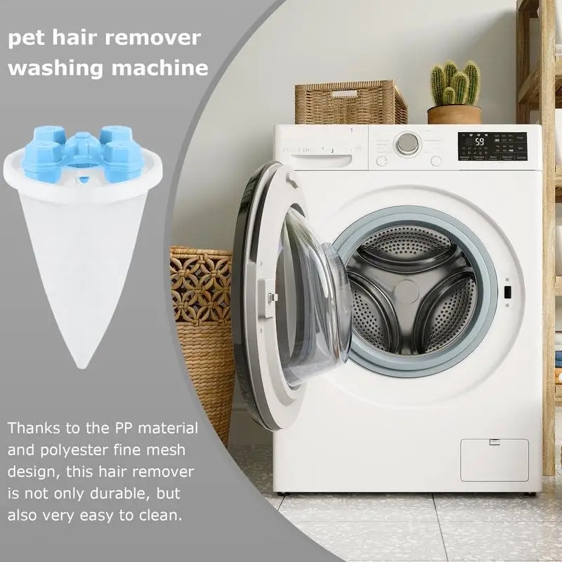 3PCS Laundry Balls Pet Hair Remover Washing Machine Catch Lint Filter Mesh Bag Hair Catcher 360 Degree Removes Lint
