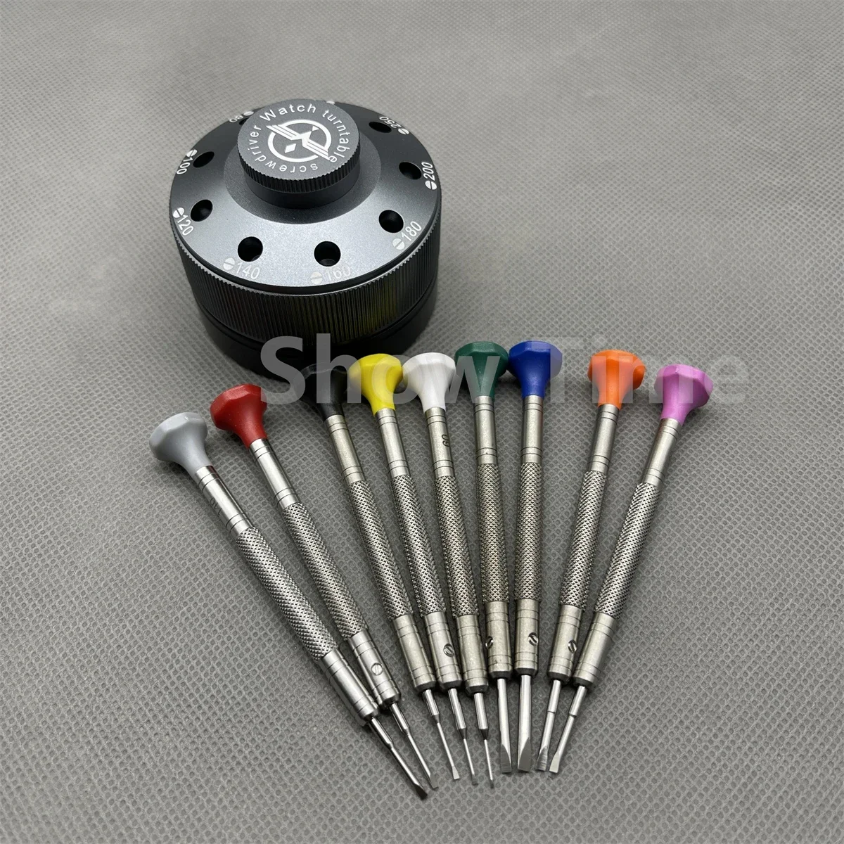 좋은 품질 316L 스테인레스 스틸 시계 제조 업체 인체 공학적 9 조각 드라이버 세트 시계 수리 도구 키트