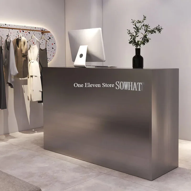 Table Reception Beauty Institute Counter Administrator Stand Shop Service Modern Salon Business Escritorios De Oficina Bank