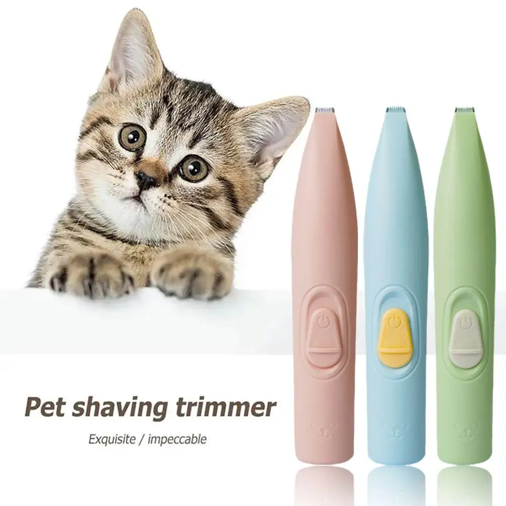 1Pc Cat Foot Shaver Special Dog Hair Shaver Fader Pet Claw Elettrico Spinta Elettrica Muto Artefatto Forbici Pedicure Cat Y0O8