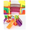 1/12 Forest Family Critters Rabbit Animal Amusement Park Dollhouse Miniature Furniture Slide Ladder DIY City Park For Girl Gifts 5