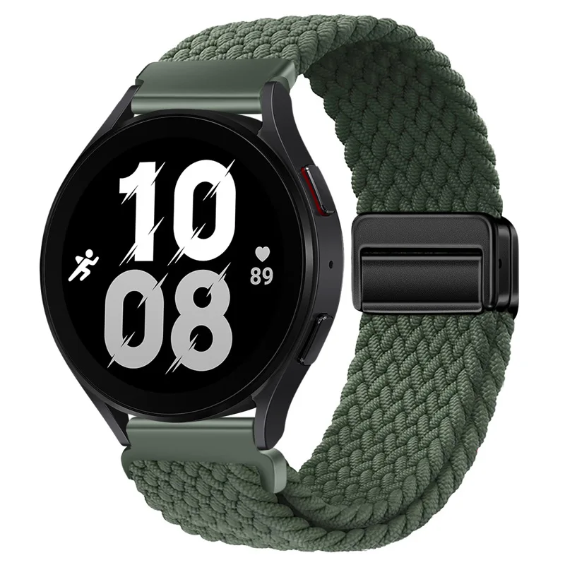 Nylon Braided Loop Strap Bracelet Band - Adjustable and Stylish, 20mm/22mm