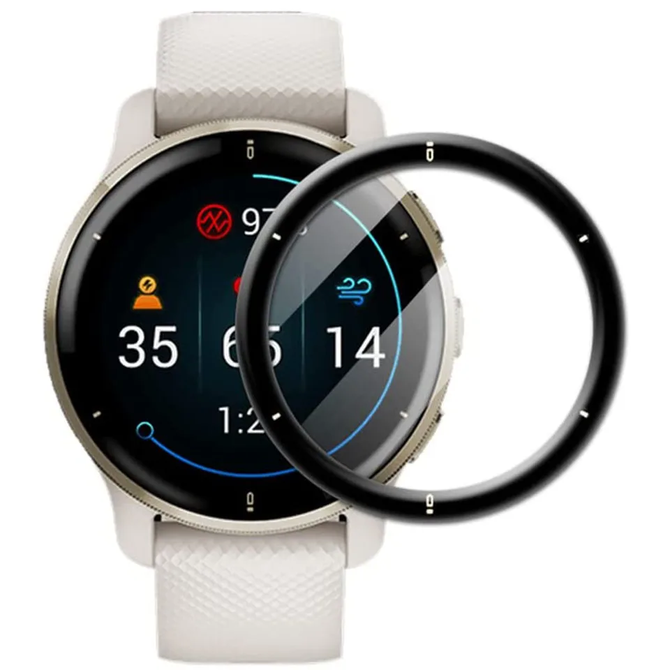 Pellicola protettiva per Garmin Venu 2 Plus SmartWatch Pellicola proteggi schermo Vivoactive 4 4S Full Clear TPU Soft Cover 3D curva  1511