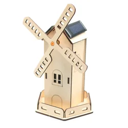 DIY Solar Energy Windmill Science Experiment Kit - Educational Physics Toy (Windmill House)