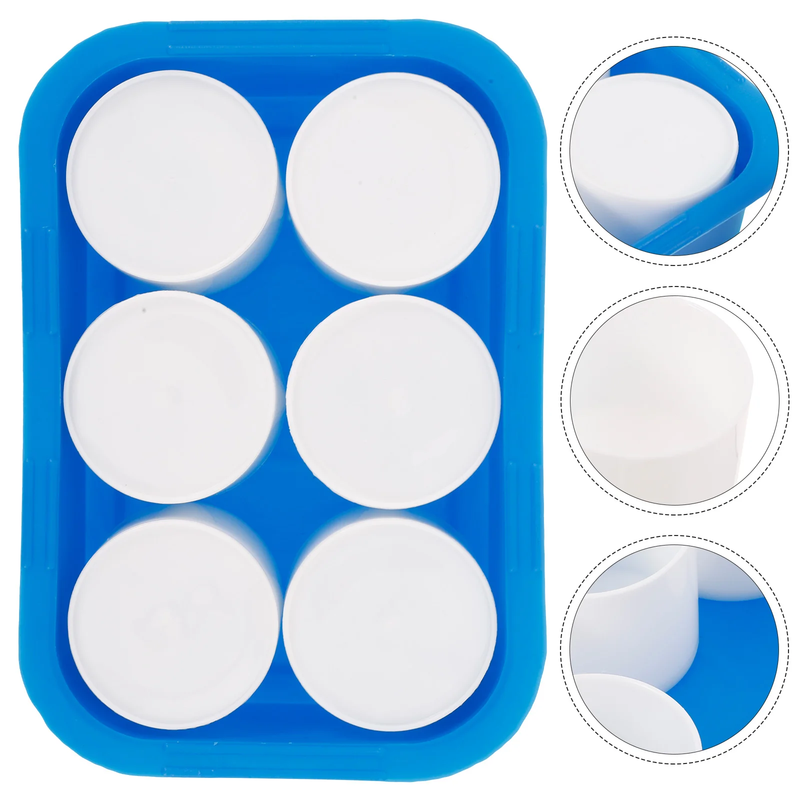 

Color Box Mixed Plate Empty Watercolor Palette Palettes Portable Pigment Case Cups