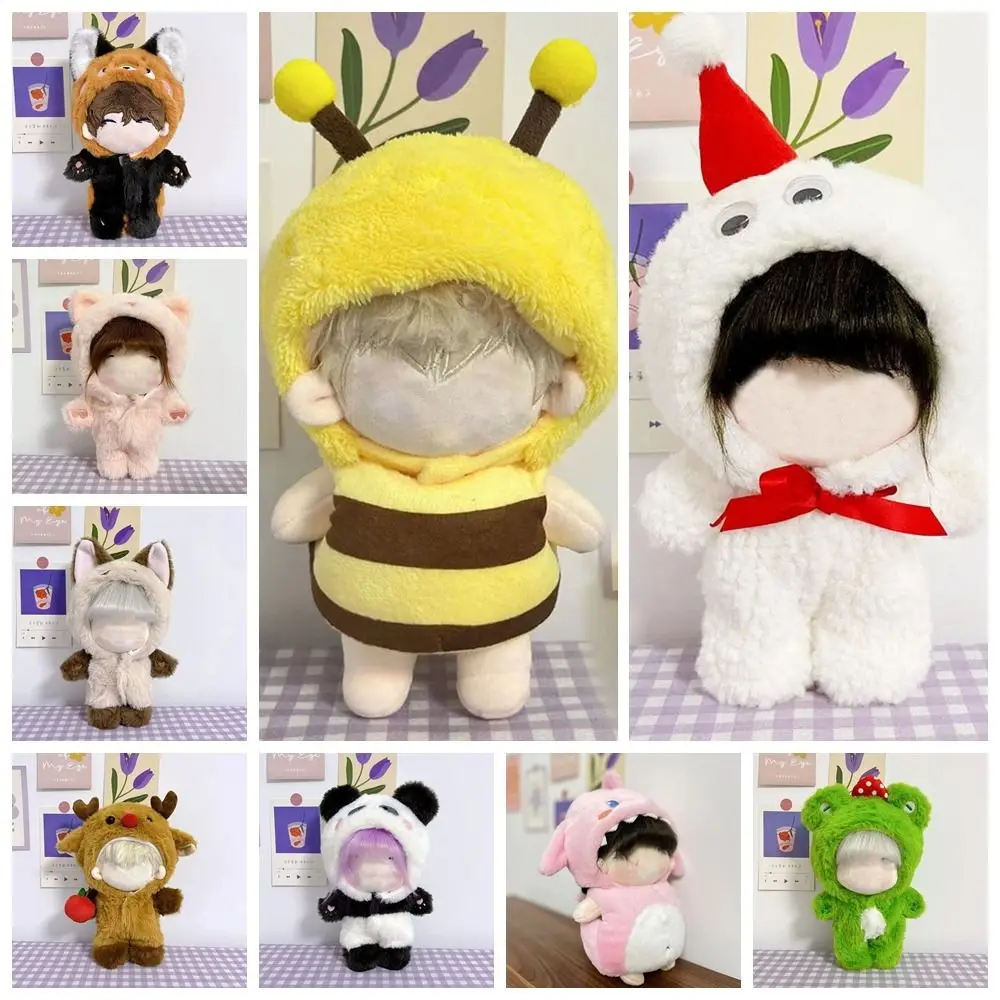 코튼 인형 의류 동물 점프수트 시리즈, 작은 눈사람 의류, 봉제 인형, 귀여운  옷, 20cm