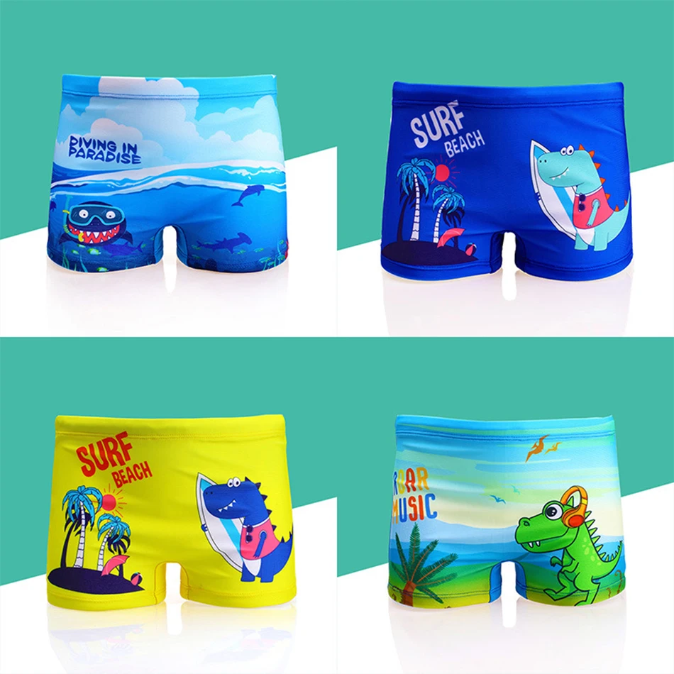 

Baby Boys Hot Spring Flat Angle Swimming Trunks Beach Short Toddler Clothes Multicolor Children's Swimsuit Cute Cartoon Swimsuit