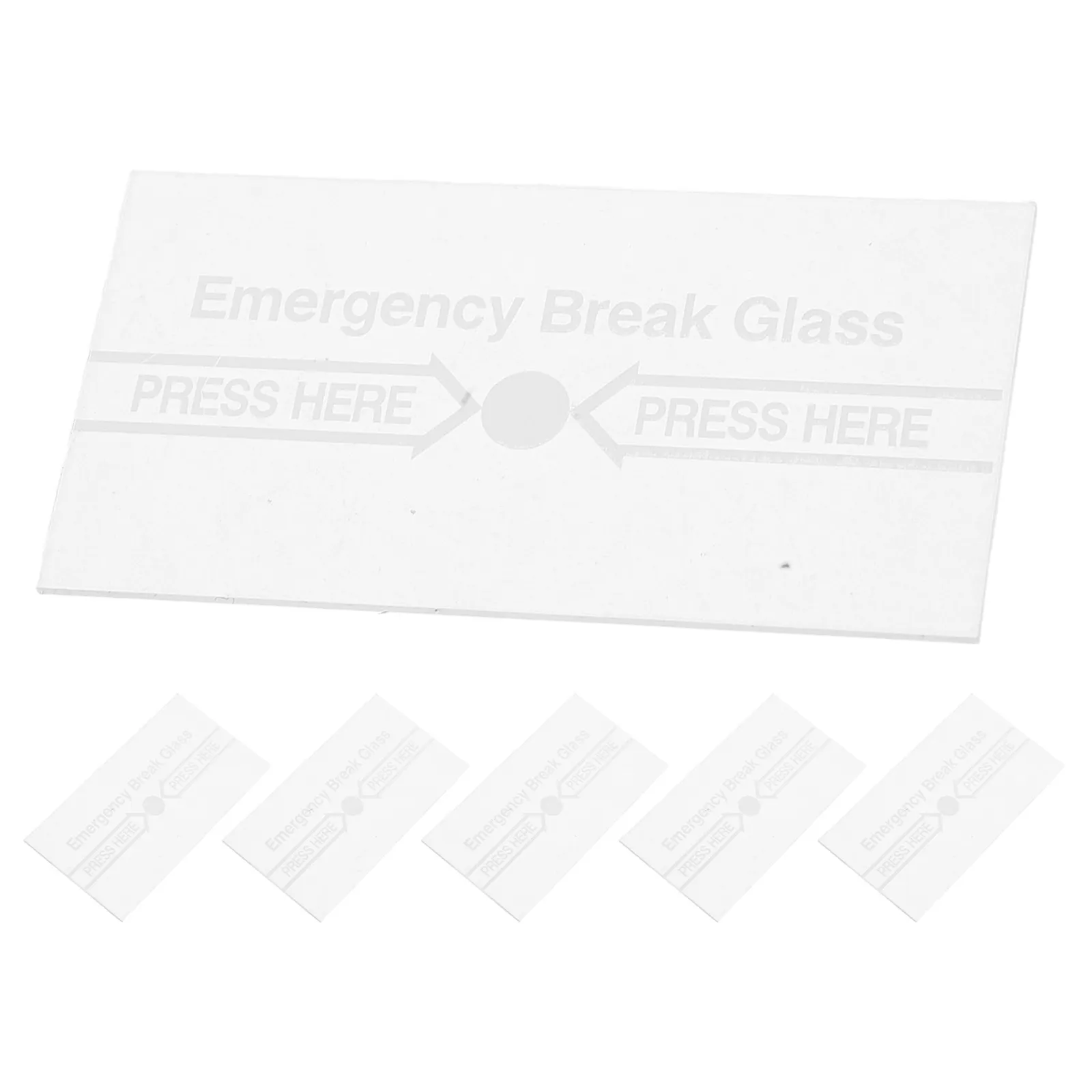 6Pcs 수동 화재 경보 호출 포인트용 투명 유리 경보 커버 내열성 변조 방지 유리 교체 En54 화재