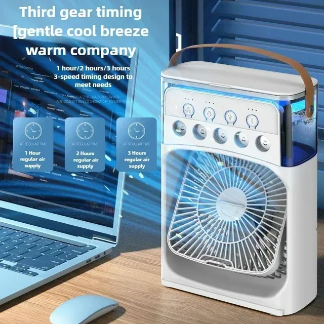 Spray refroidissement climatisation Mini dortoir étudiants été charge muet petit ventilateur de bureau humidificateur de bureau ventilateur Amagi 1