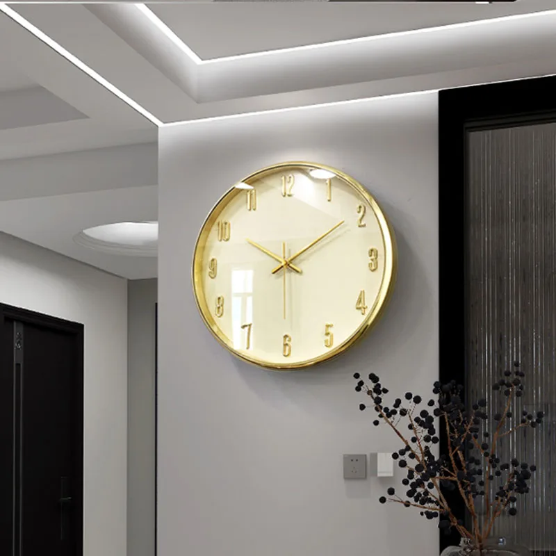 Luxury Modern Wall Clock Digital Art Watch Bedroom Wall Clock Mechanism