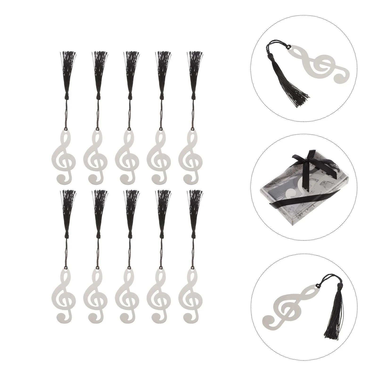 

10 Pcs Doctor Hat Bookmark Student Gifts Page Flag Unique Writer Metal Material Stationery