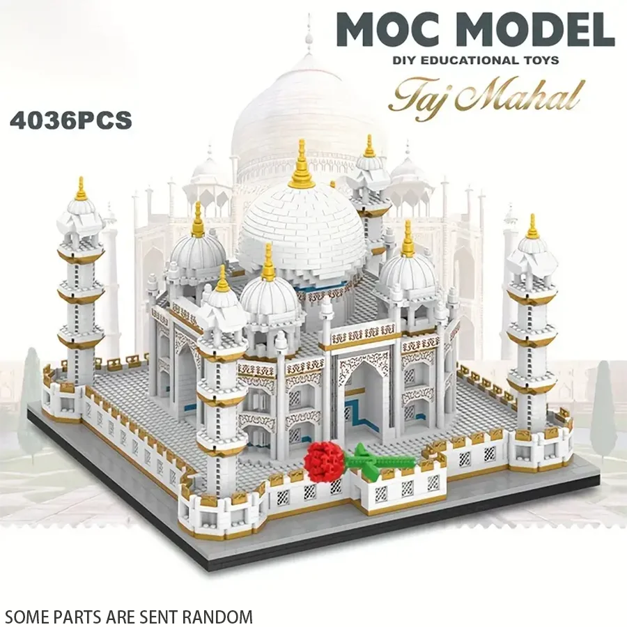 

Children's building blocks Taj Mahal Castle difficult and huge assembled building educational toys for boys and girls