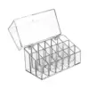 Lipstick Holder 18 Space Clear for Lipstick Storage Display Case Cosmetic Box Lip Gloss with Flip over Lid Make up Organizer 6
