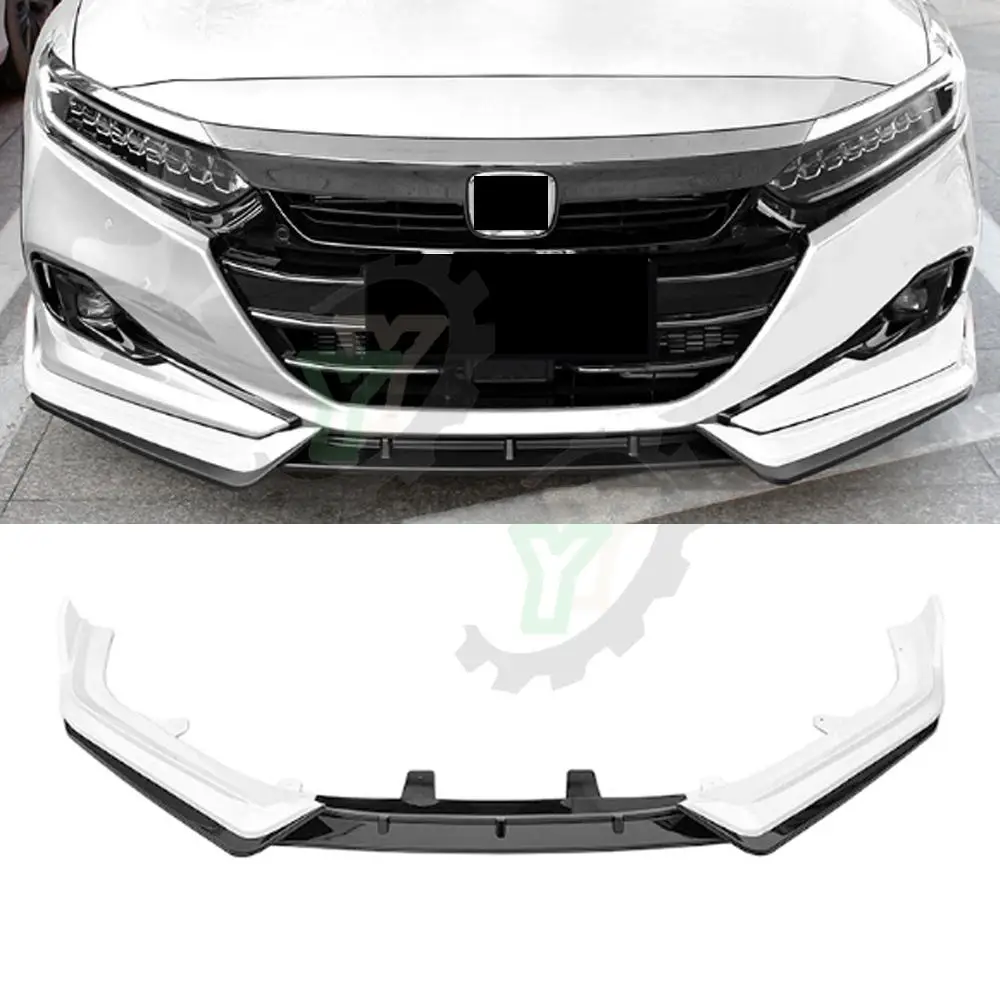 

For Honda Accord 10.5th Gen 2021-2022 3PCS Car Front Bumper Lip Spoiler Splitter Diffuser Detachable Body Kit Cover Guard