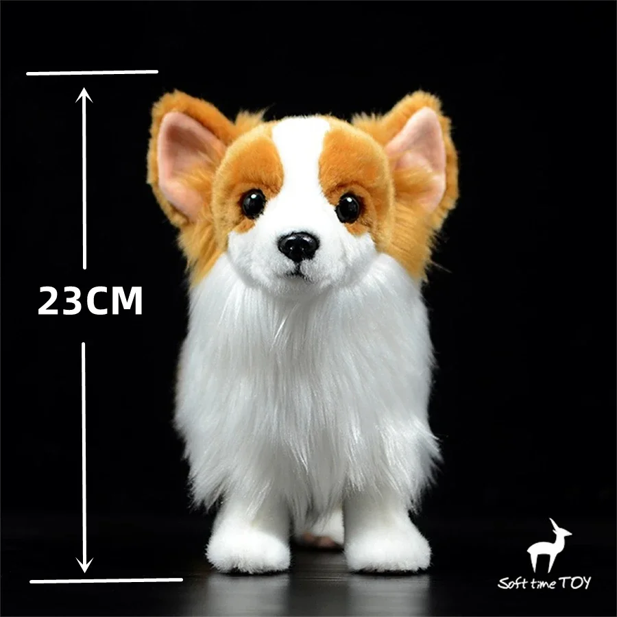 Pomeranian Dog High Fidelity Anime Cute Plushie Sheep Dog Plush Toys Lifelike Animals Simulation Stuffed Doll Kawai Toy Gifts 2