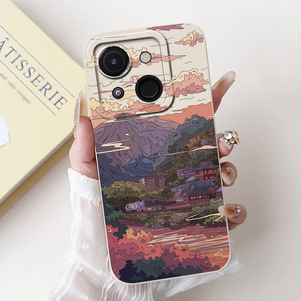 Cute Cat & Floral Silicone Phone Case - Stylish Protective Bumper