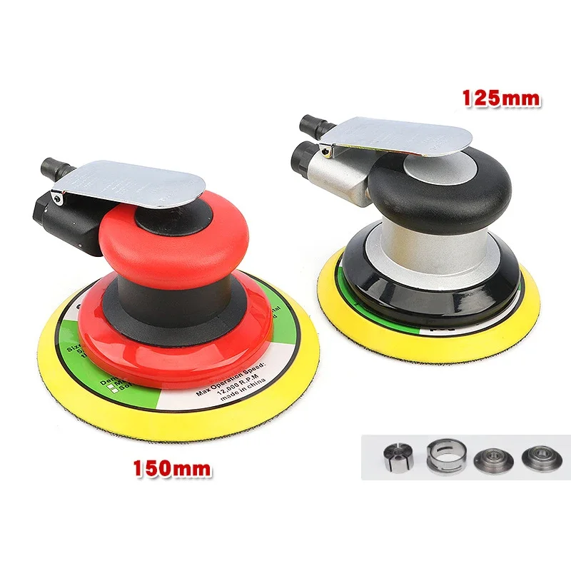 Car Polisher Automotive Orbital Sander Random Orbital Sander 5" / 6" Pneumatic Palm Sander Heavy Duty for Wood, Composites, Car or Metal Polishing Grinding
