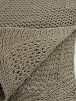Women's Knitted Short Skirt with Hollow Straps and Slit, Sexy Beach Coverup Shirt for Summer - Image 4