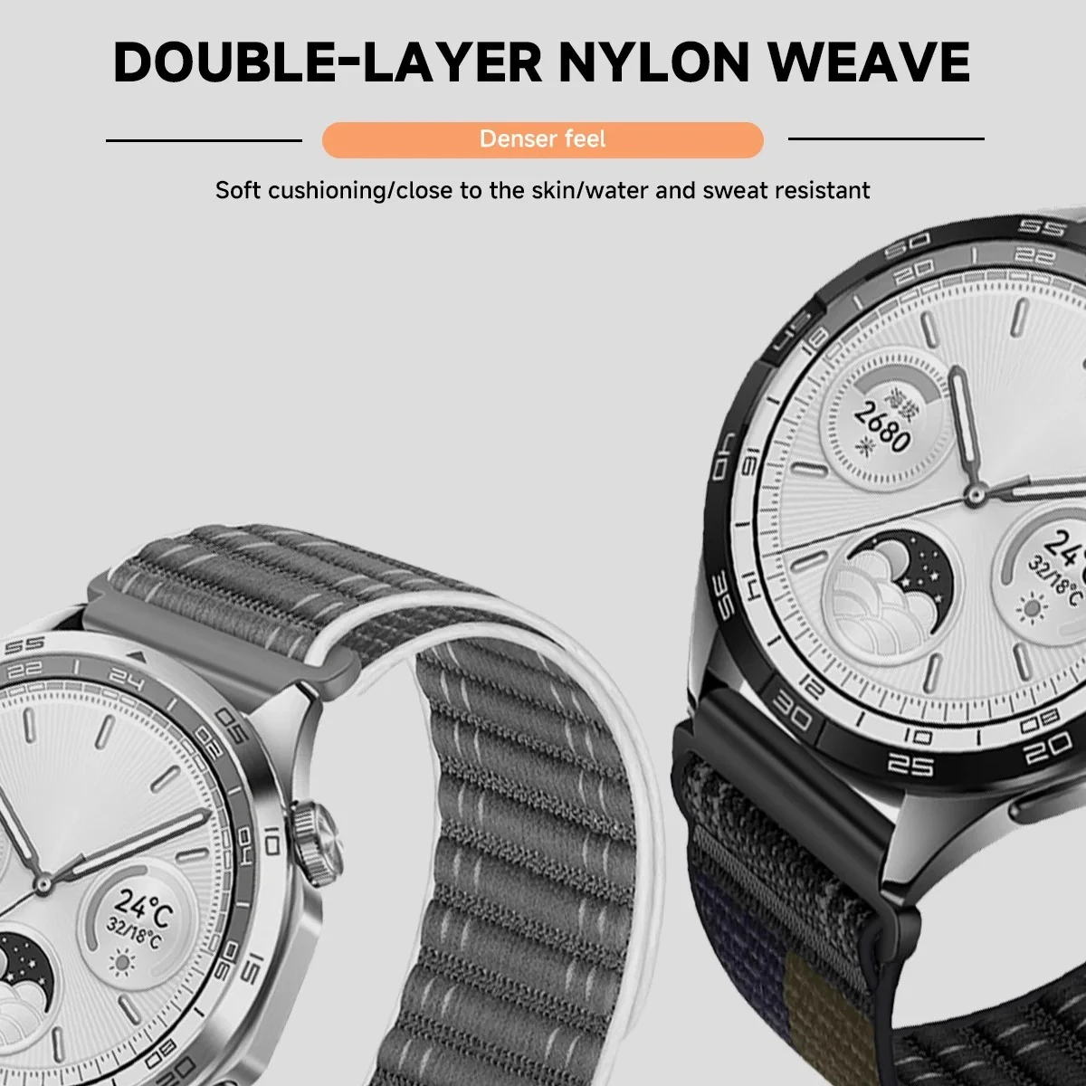 Versatile Nylon Sport Band in 20mm/22mm Sizes