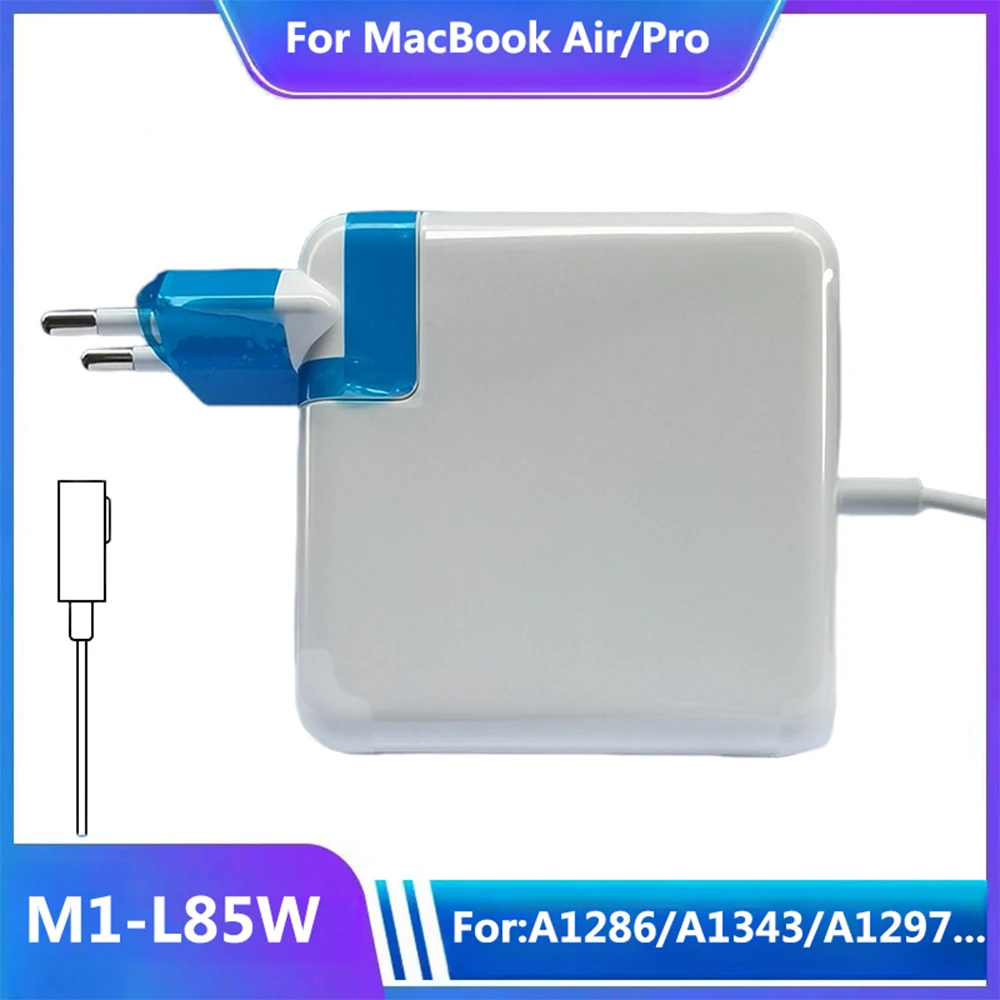 맥북용 Mag1 L 전원 어댑터, 고출력, Air/Pro 호환, Magsaf * 1 L 마그네틱 충전기, A1286, 85W
