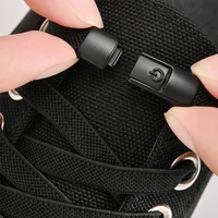 Lacets de chaussures sans cravate de 8mm, lacets à verrouillage à pression sans attaches, lacets élastiques, baskets pour enfants et adultes, lacets plats élargis pour chaussures 1