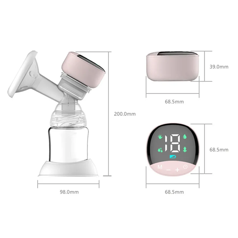 Automatic Breast Pump Rechargable Portable Electric Breast Pump Silent Powerful Suction Fortable Painless and Silent