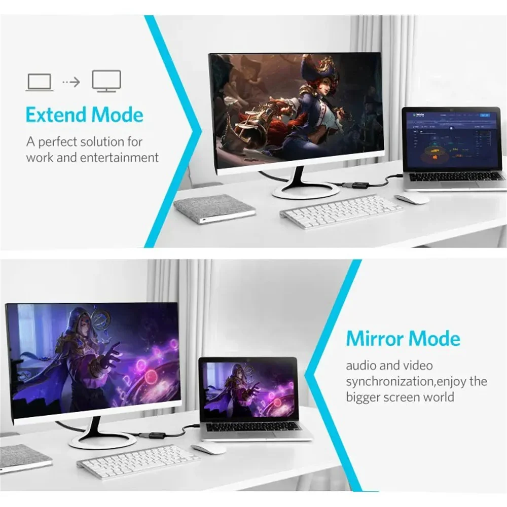 Mini DisplayPort Male to hdmi-compatible Female Adapter 4K/1080P Mini DP Male to HD Female Converter Compatible for MacBook Air