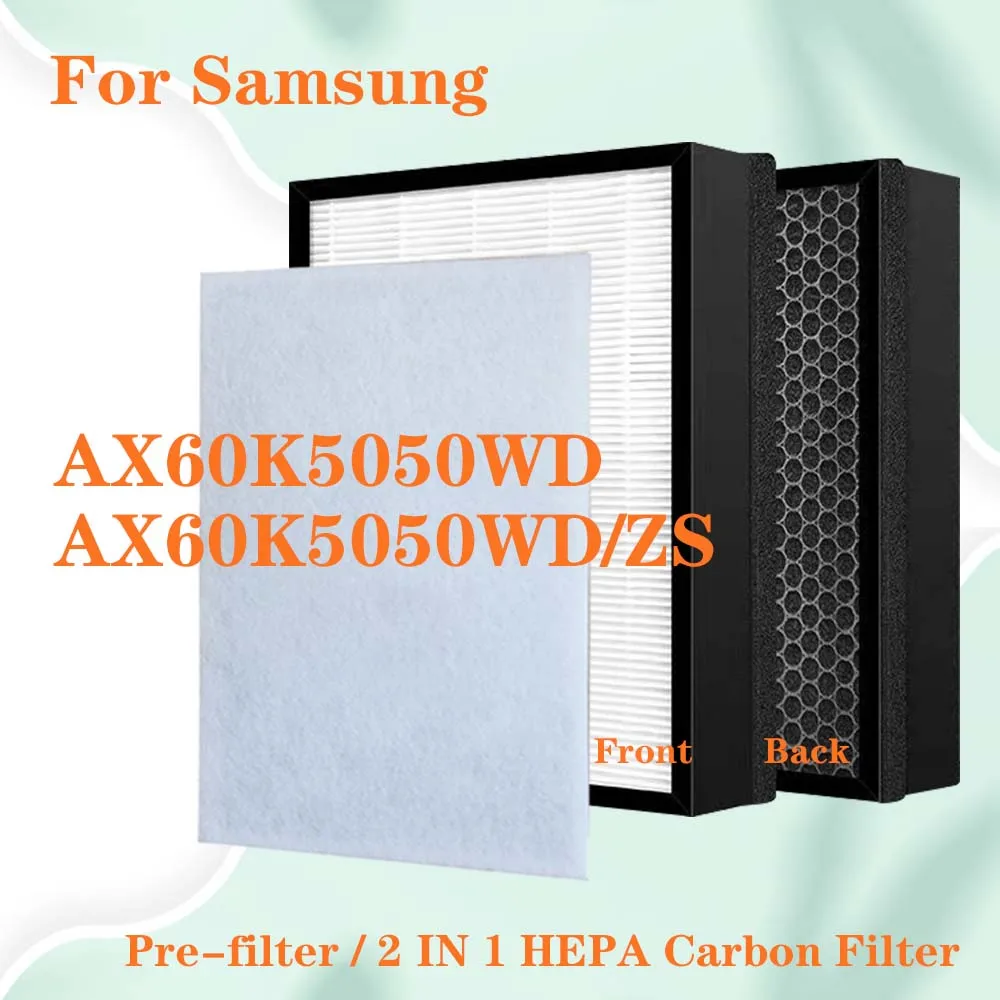 

Сменный фильтр для очистителя воздуха Samsung AX60K5050WD AX60K5050WD/ZS, фильтр HEPA с активированным углем, композитный