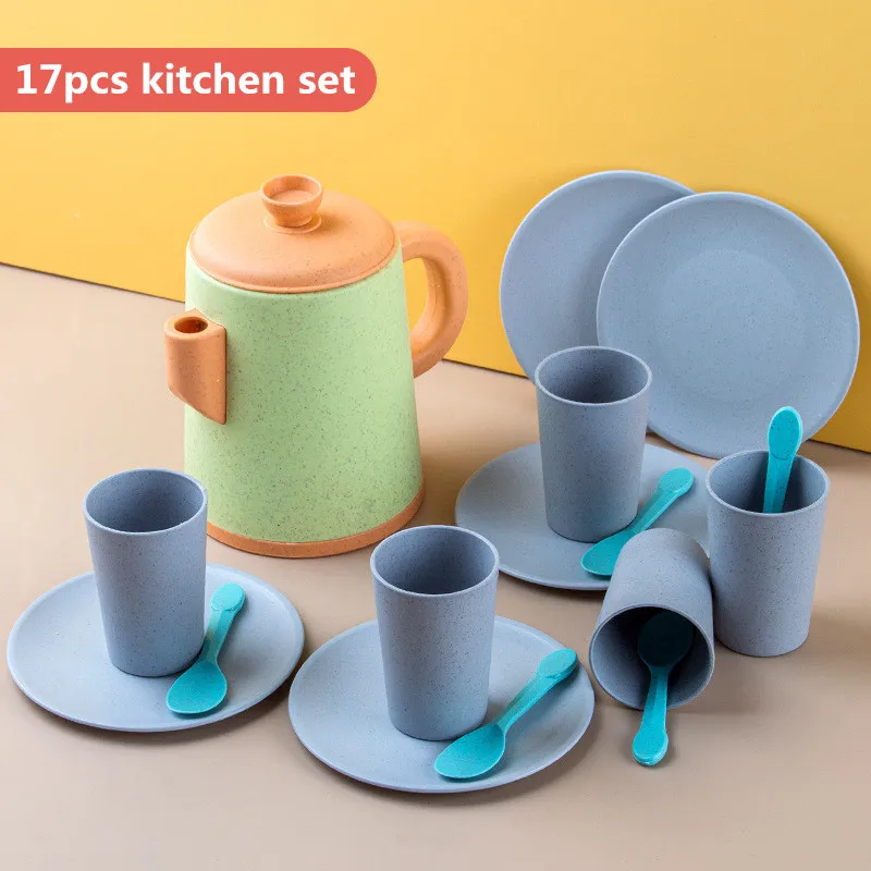 

Children's Play House Tea Set Mini Candy Combination Simulation Afternoon Tea Dessert Teapot Cutlery Set Kitchen Toys Gifts