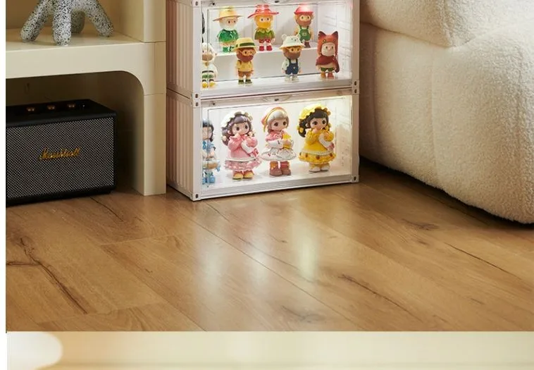 Description Picture 3 of itemContainer Blind Box Storage Box Acrylic Dustproof Cabinet Household Transparent Display Stand For POP-MART Figures Organizer