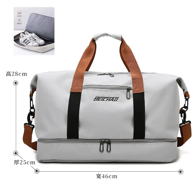 2024 New Men and Women Handbag Business Large Capacity for Short Distance, Lightweight Oxford Cloth Luggage Travel Bag Box