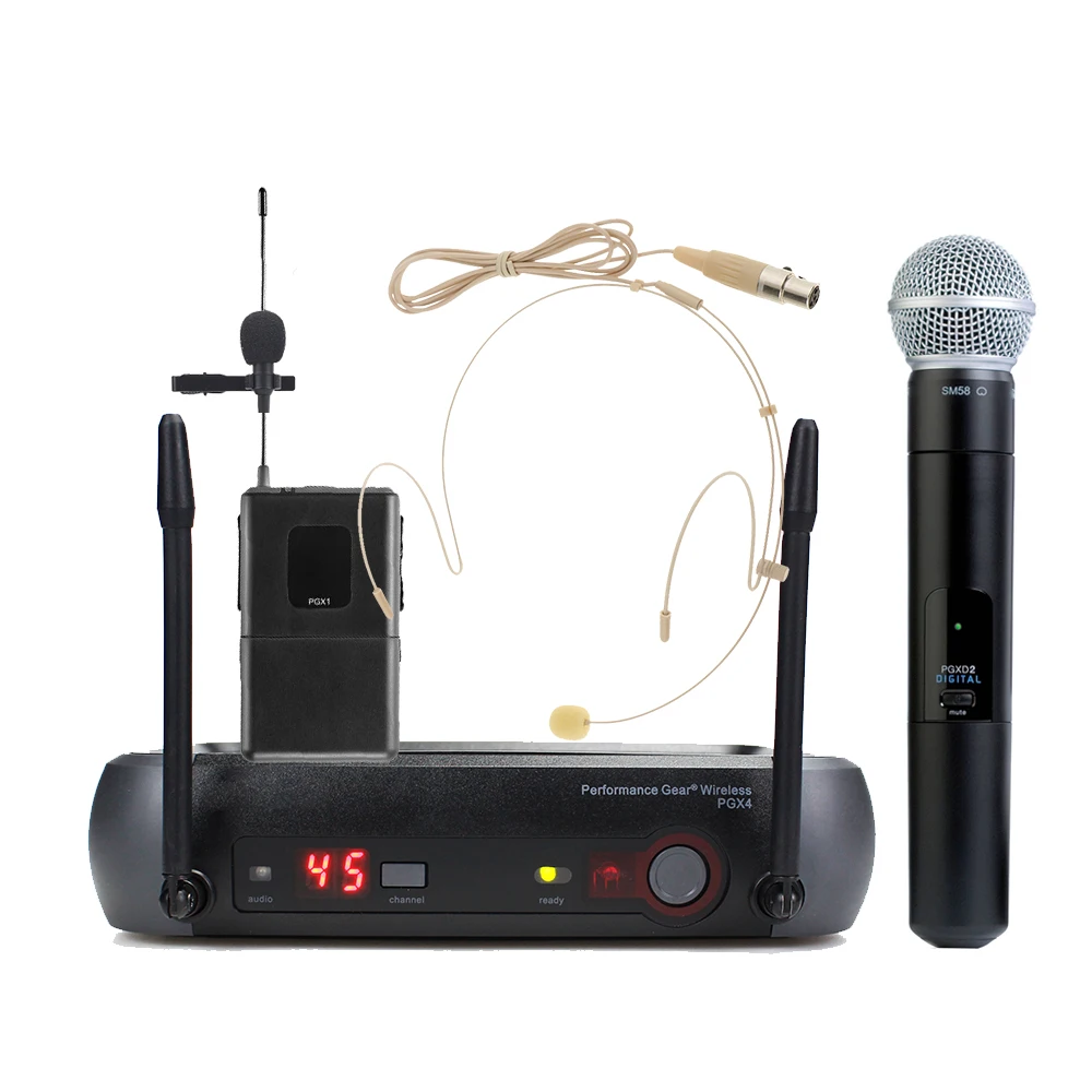 wireless mic Professional portable PGX4 wireless recording microphone, better use and more convenient to carry best microphone for streaming