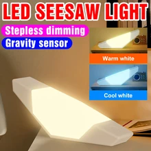 

USB Rechargeable Night Light LED Lamp Touch Dimming Table Light Eye Protection Reading Desk Lamp Portable Bedside Lamp For Home