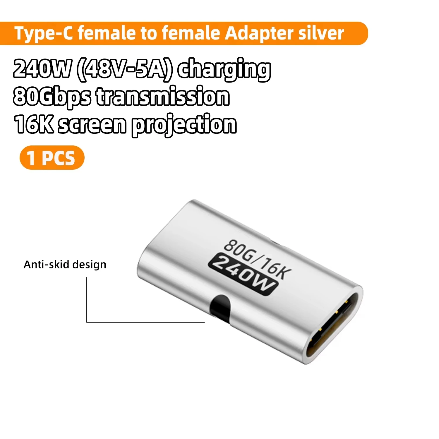 ตัวเลือกสินค้า อะแดปเตอร์ USB4 80Gbps รองรับชาร์จเร็ว 240W
