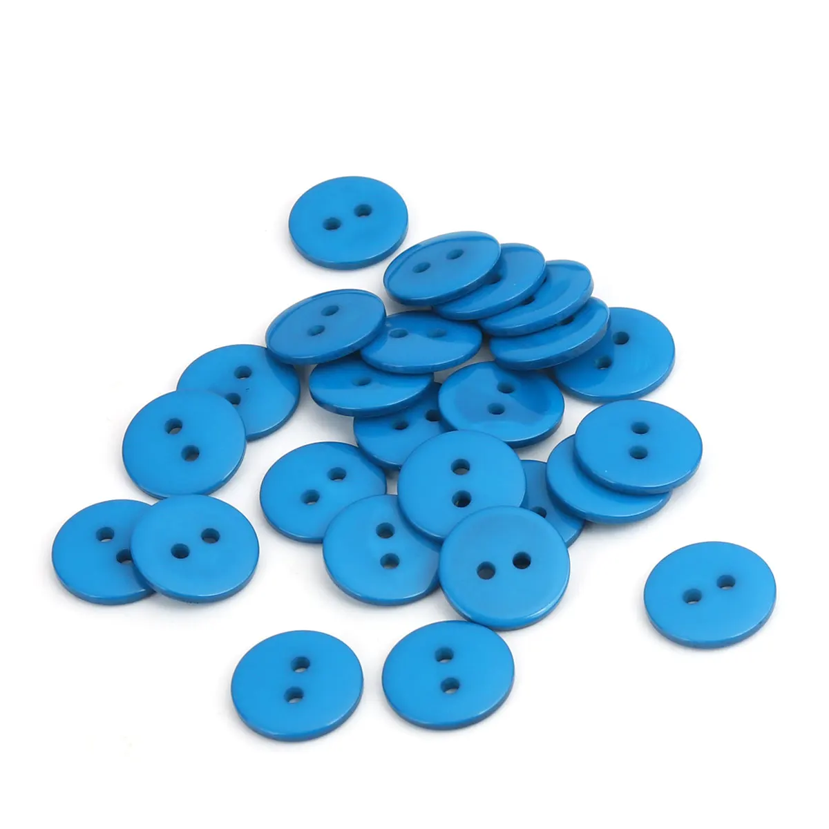 100 Bottoni Rotondi In Resina Ciana Da 23 Mm Con 2 Fori Per Cucire, Per