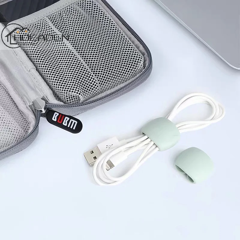 

5Pcs New Travel Data Line Hub Finishing Buckle Headset Charging Cable Finishing Winding Storage Buckle Multifunctional