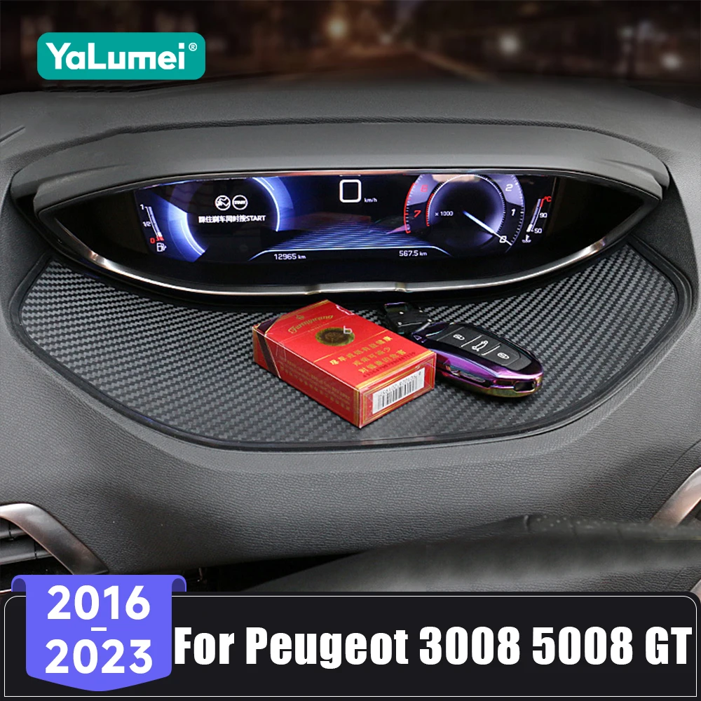 Für Peugeot 3008 5008 GT Hybrid Auto-Armaturenbrett Anti-Rutsch-Gummimatte Telefon-Antihaftmatte
