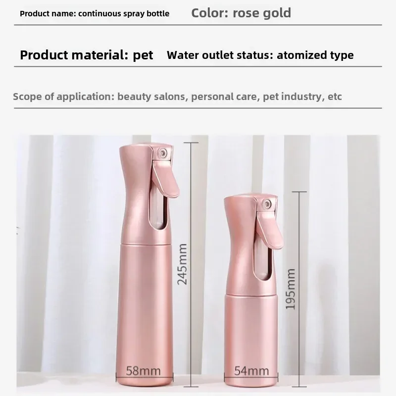 Refillable Spray Bottle 1PC Refillable Water Mist Sprayer High Pressure Hairdressing Spray Bottle Beauty Salon Hair Tool
