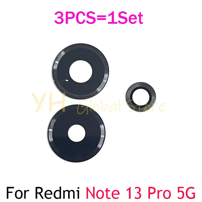 20PCS For Xiaomi Redmi Note 13 Pro Plus 4G 5G Back Rear Camera Lens Glass Cover With Adhesive Sticker Repair Parts