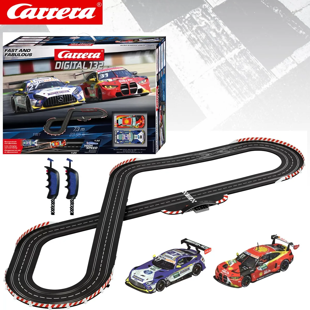 Carrera Slot Car Digital132 Set 30031 Retro Grand Prix / 30180 DTM