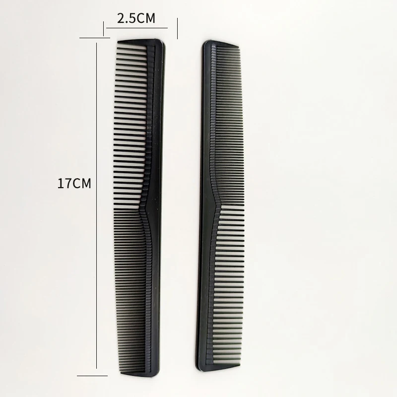 5 Pieces Fine Cutting Wide Tooth Hair Barber Carbon Fiber Salon Hairdressing Comb Heat Resistant Styling Grooming Comb 3