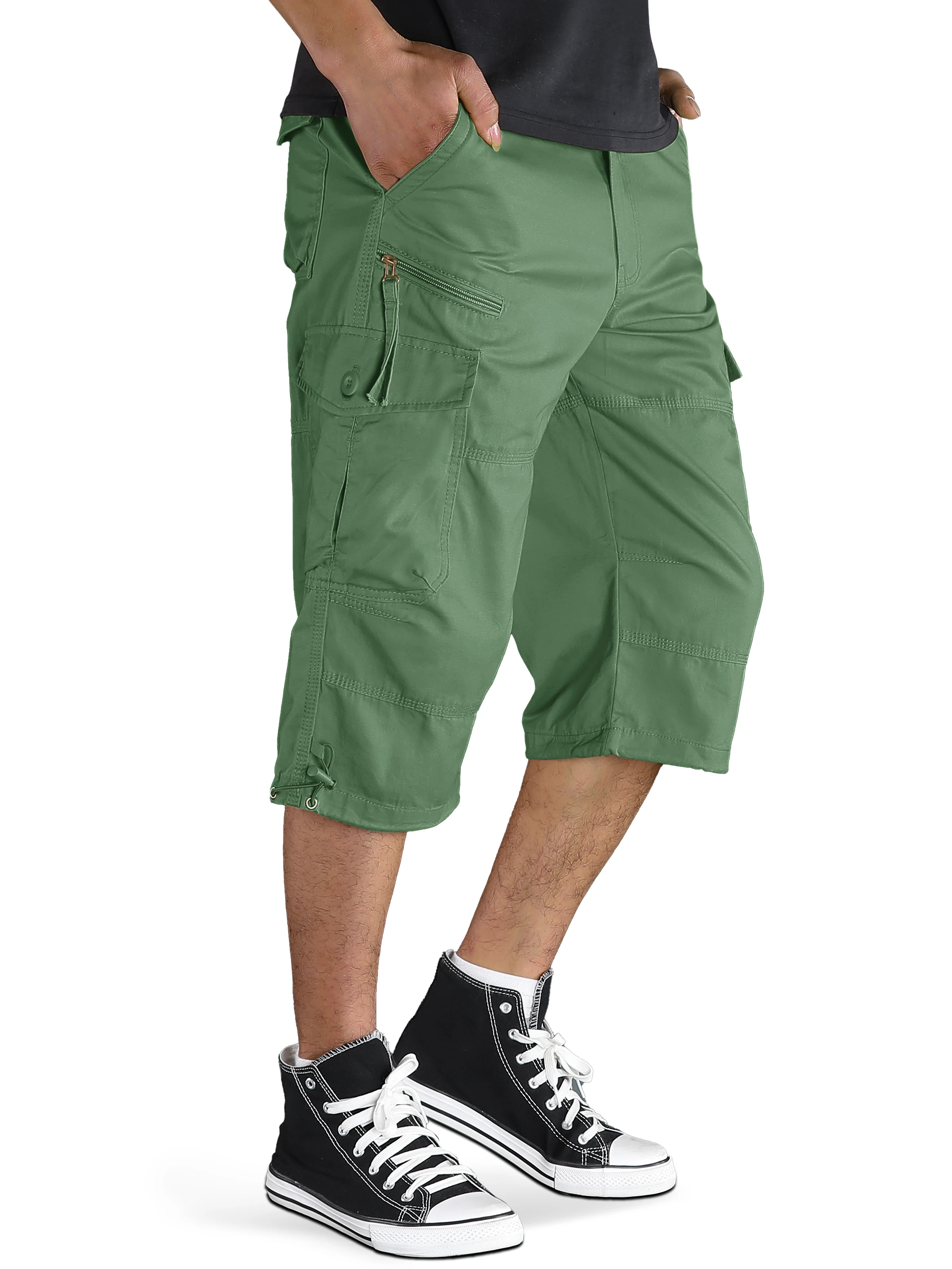 Cargo Bermuda Uomo Sotto Ginocchio Pantaloncini Cargo Donna