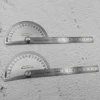 1PCS 100mm Stainless Steel 180 Protractor Angle Meter Measuring Ruler Rotary Mechanic Tool Ruler Protractor 1