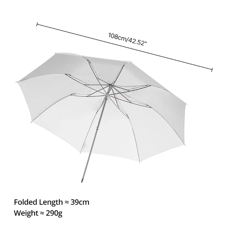 Portable ADS5 Soft Umbrella White Folding Photography Umbrella Light Reflector for Vedio Studio Shooting Speedlites P9JB images - 6
