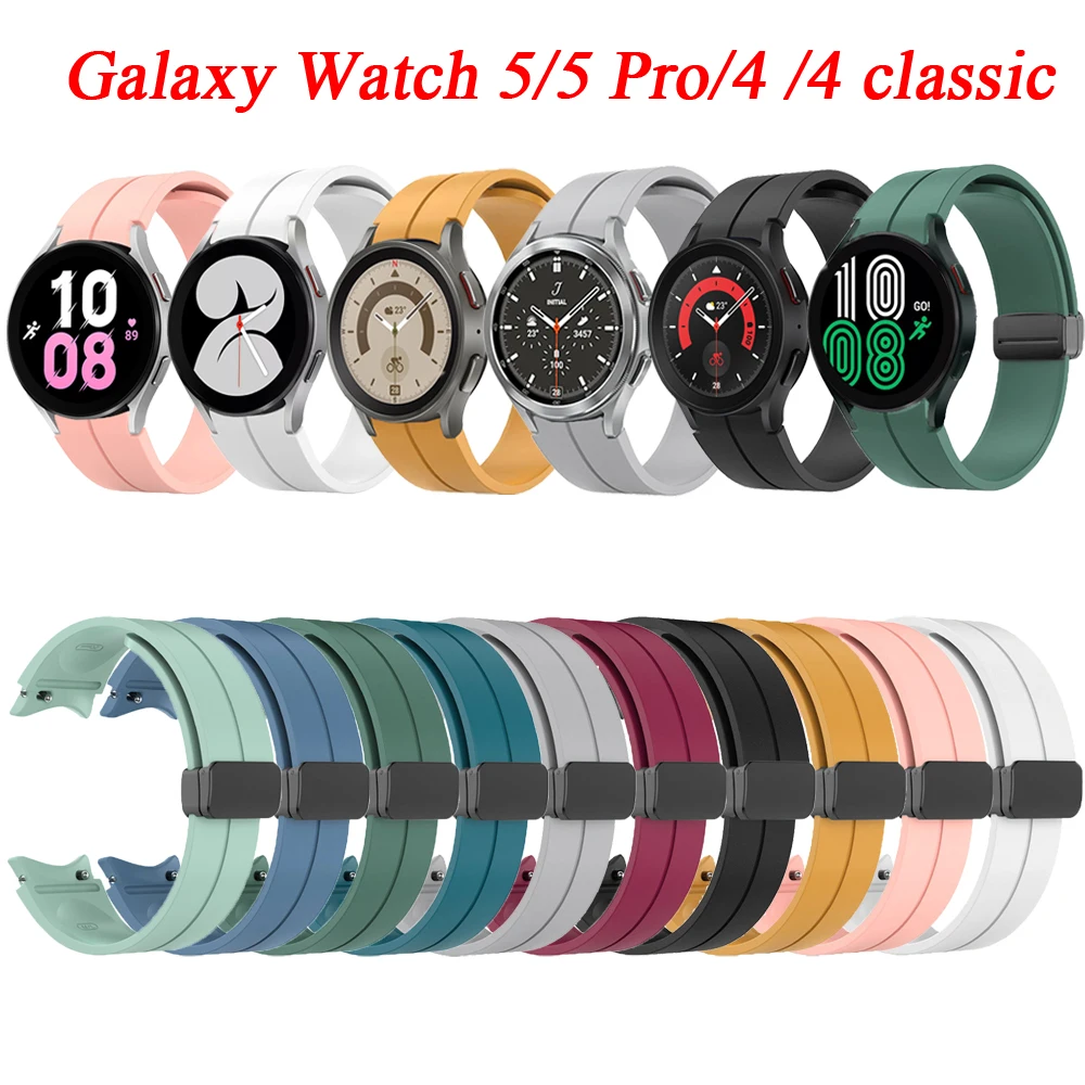 

Ремешок силиконовый для смарт-часов Samsung Galaxy Watch 5 Pro/Watch 4 5 40 44 мм
